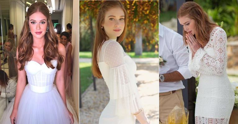 Marina Ruy Barbosa usou 4 vestidos de noiva em suas celebrações; confira e escolha seu preferido