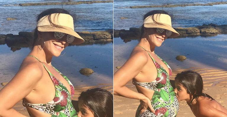 Grávida, Ivete Sangalo mostra nova foto de sua barriga