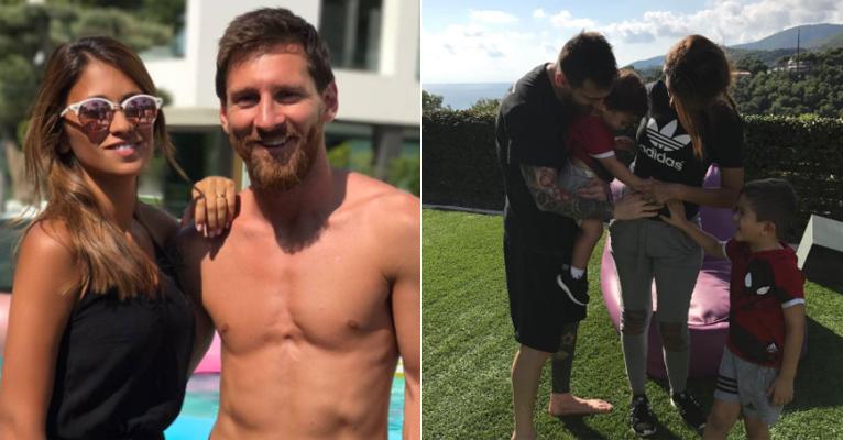 Antonella Roccuzzo, mulher de Messi, revela que está grávida do 3°filho