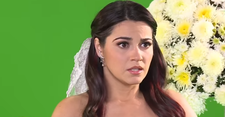 Ops! Vestida de noiva, Maite Perroni sofre ‘acidente’ em gravação