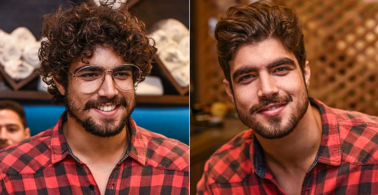 Caio Castro abandona os cachos e adota cabelo liso; confira