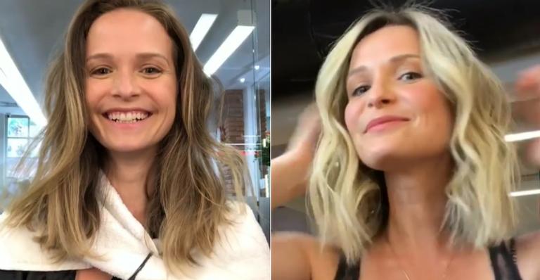 Novo visual! Fernanda Rodrigues fica platinada