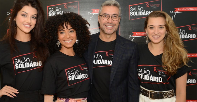 Vips se reúnem em evento ‘Salão Solidário’ com cabeleireiros renomados como Fernando Torquatto, em ação contra a AIDS