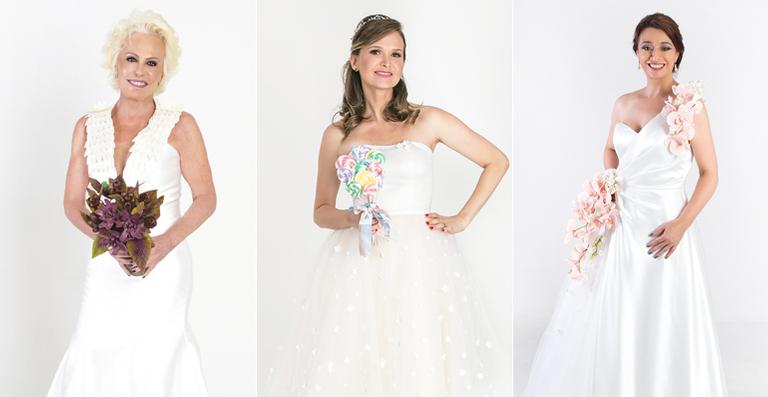 Vips usam vestidos de noiva para calendário do GRAAC