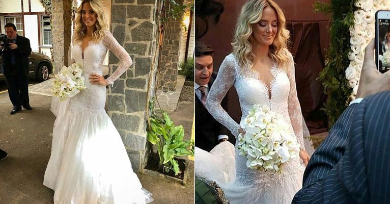 Vestido de noiva de Ticiane Pinheiro destaca a cintura e é o preferido das noivas em 2017; saiba mais