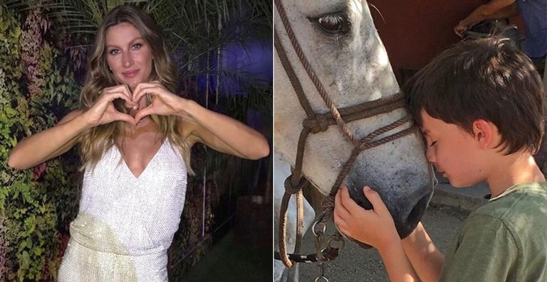 Gisele Bündchen comemora o aniversário de Benjamin