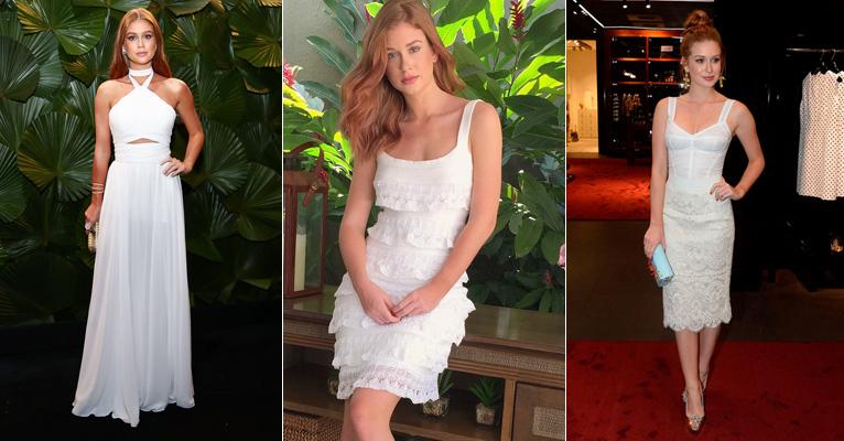 Réveillon: Inspire-se em 12 vestidos brancos de Marina Ruy Barbosa