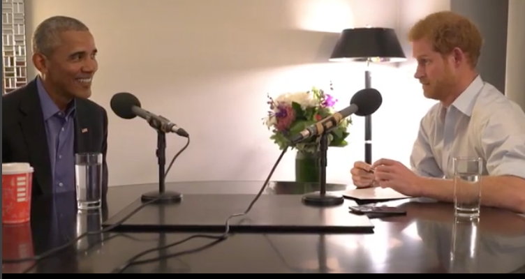 Príncipe Harry entrevista Barack Obama, que não perde a oportunidade e brinca sobre Meghan Markle