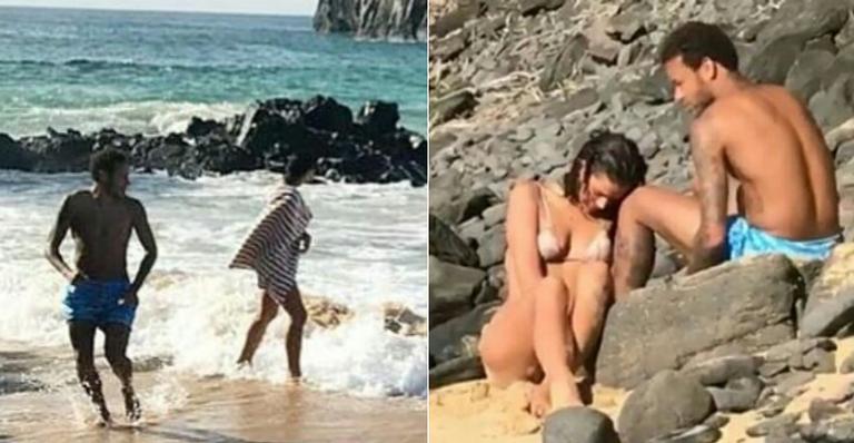 Neymar e Bruna Marquezine tentam curtir passeio privado, mas são clicados por fãs