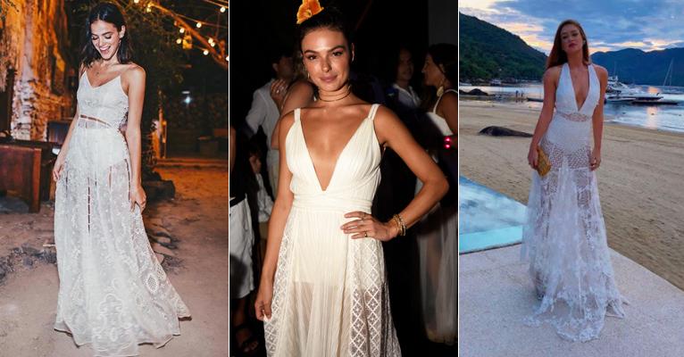 Transparência e hot pant branca dominam os looks de Réveillon na praia; saiba mais