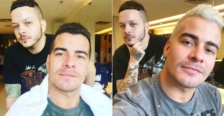 Depois de Pega Pega, Thiago Martins surge com o cabelo platinado