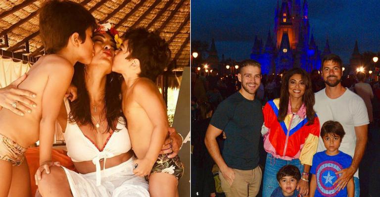 Juliana Paes curte férias na Disney com a família