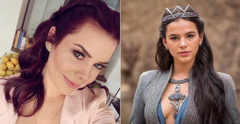 Fernanda Souza elogia o trabalho de Bruna Marquezine na TV