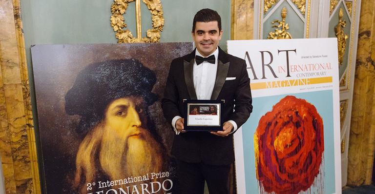 Claudio Cupertino recebe prêmio Leonardo da Vinci em Florença