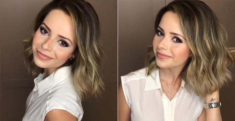Após completar 35 anos, Sandy renova o corte de seu cabelo