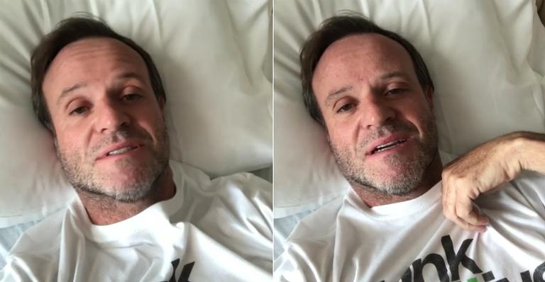 Rubens Barrichello tranquiliza fãs após ser internado com princípio de AVC