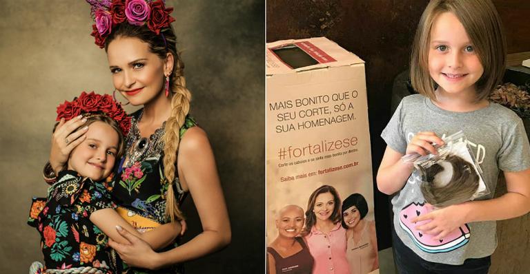 Filha de Fernanda Rodrigues doa o cabelo a pessoas que enfrentam câncer