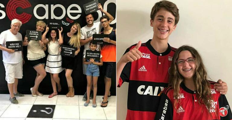 Susana Werner mostra a família reunida no Rio