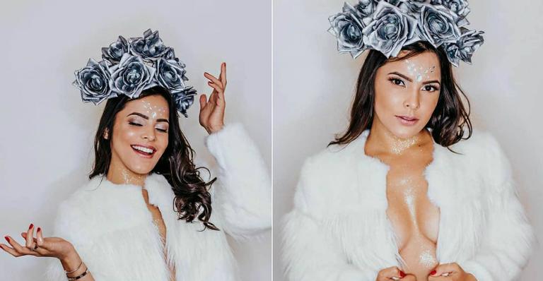 Longe da folia, Emilly Araújo faz ensaio de carnaval em Paris