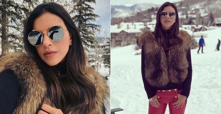 Mariana Rios esbanja estilo durante férias em Aspen
