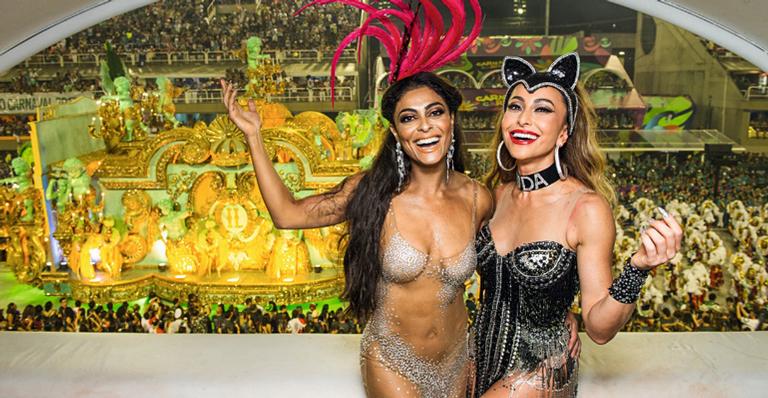 Juliana Paes e Sabrina Sato: a Sapucaí vê encontro de rainhas