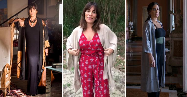 Os quimonos modernos e sofisticados dos looks de Beth, de O Outro Lado do Paraíso