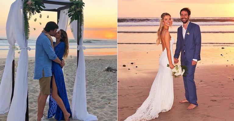 Gisele Bündchen abençoa o casamento de sua irmã caçula