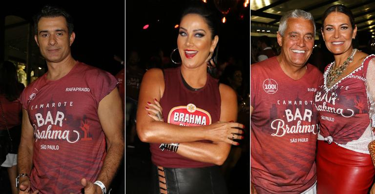 Famosos se divertem no desfile das campeãs em São Paulo