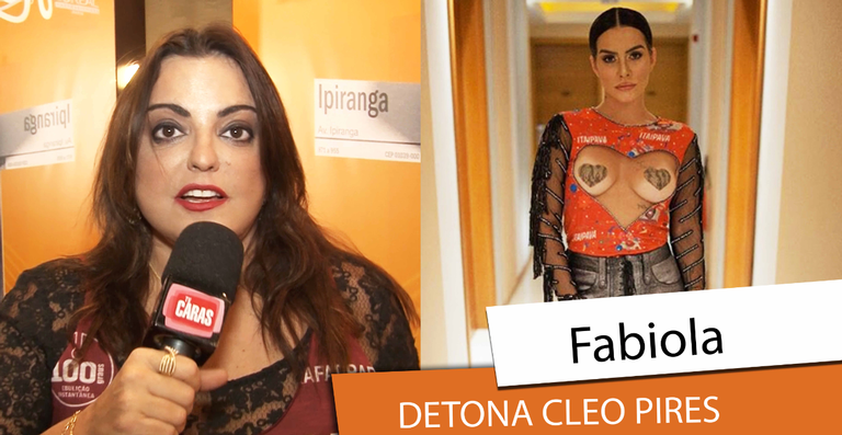 Fabíola Reipert detona a atriz Cléo Pires