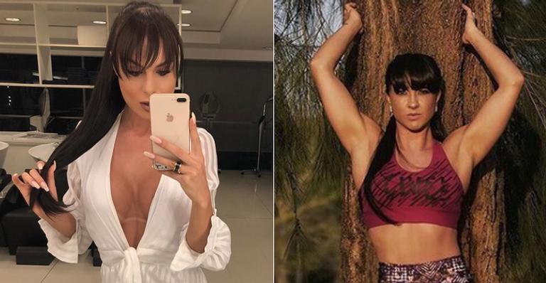 Fernanda Lacerda muda radicalmente o visual e fica a cara de Graciele Lacerda