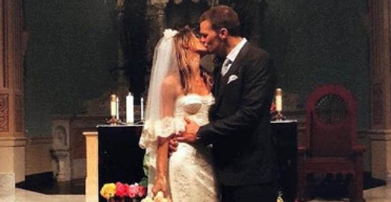 Gisele Bündchen comemora os 9 anos do casamento com Tom Brady