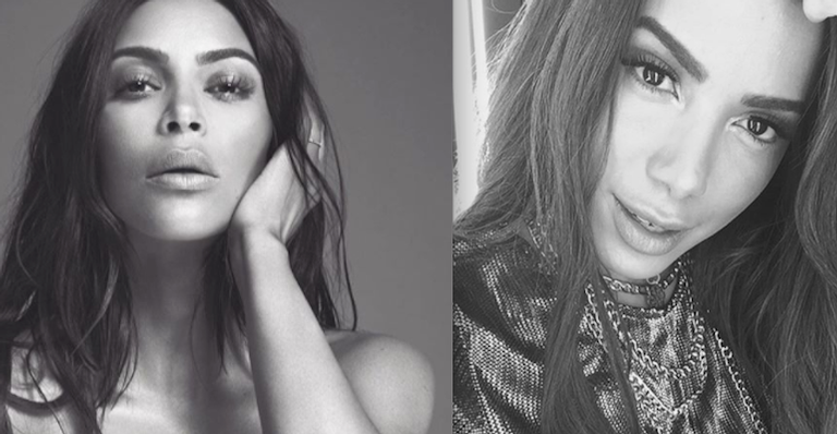 Revista americana elege Anitta como um dos clones de Kim Kardashian