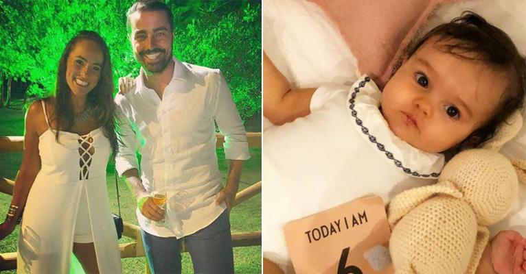 Ricardo Pereira comemora 6 meses da caçula, Julieta, com clique fofo