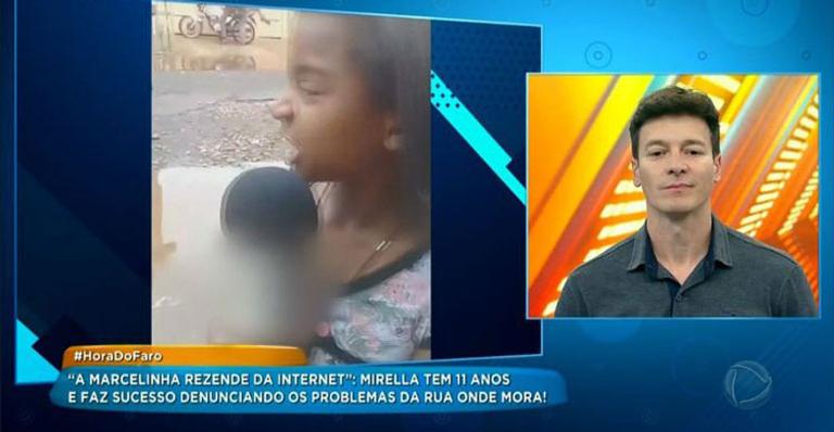 Fã mirim de Gloria Maria é transformada em fã de Marcelo Rezende para participar de programa na Record