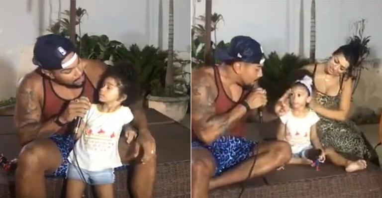 Naldo Benny reaparece ao lado de Ellen Cardoso e comemora retorno para casa: ‘Glória a Deus’
