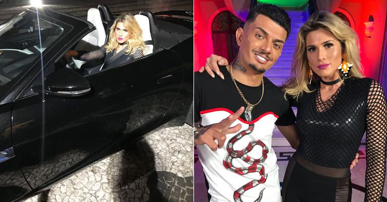 Com seu carrão, Lívia Andrade protagoniza clipe de funk em São Paulo