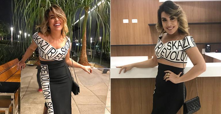 Naiara Azevedo assume o tamanho real de seu cabelo