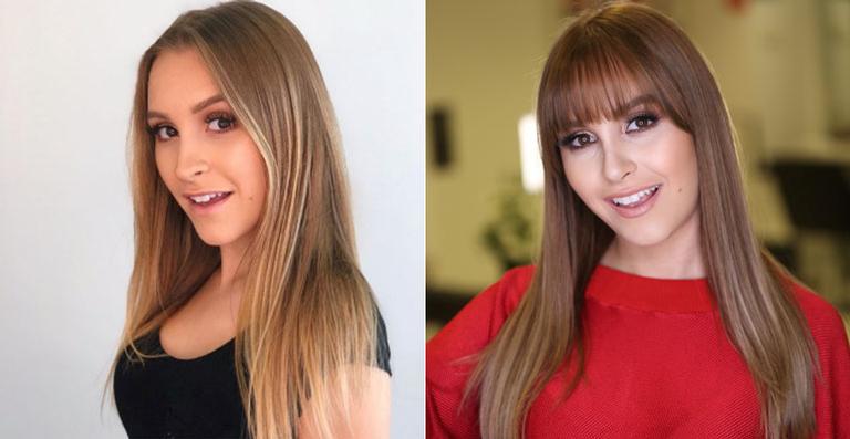 Carla Diaz adere ao cabelo com franja