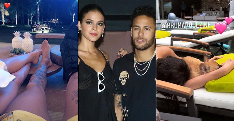 Neymar e Bruna Marquezine passam a Páscoa juntos na mansão dele