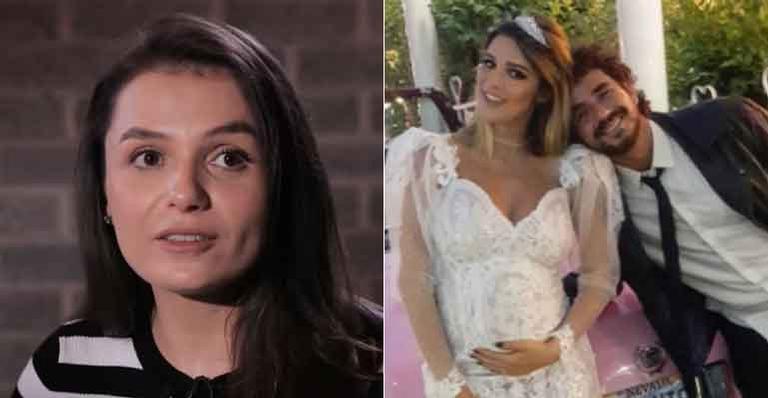 Monica Iozzi relembra desastre no casamento de Rafa Brites e Felipe Andreoli: ‘Misturei remédio com bebida’
