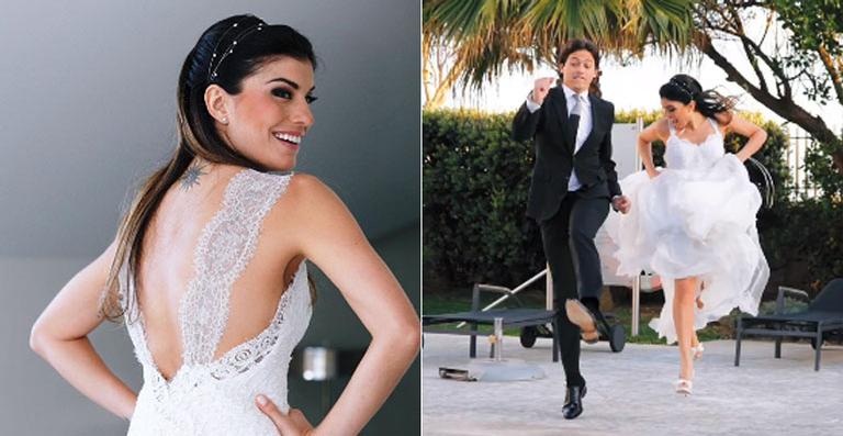 Joana Balaguer completa 7 anos de casamento e mostra fotos do grande dia