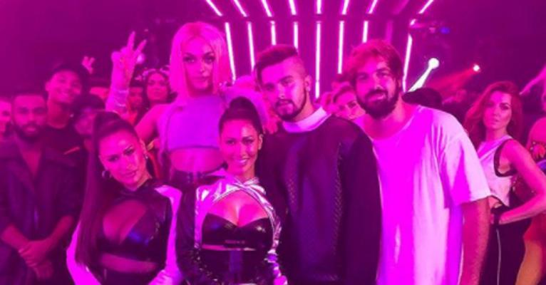 Simone & Simaria gravam clipe com Luan Santana e Pabllo Vittar