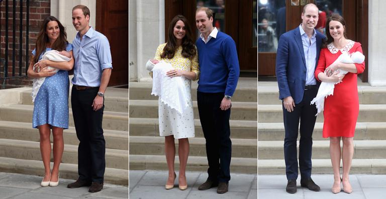 Compare os nascimentos dos três filhos de Kate Middleton e príncipe William