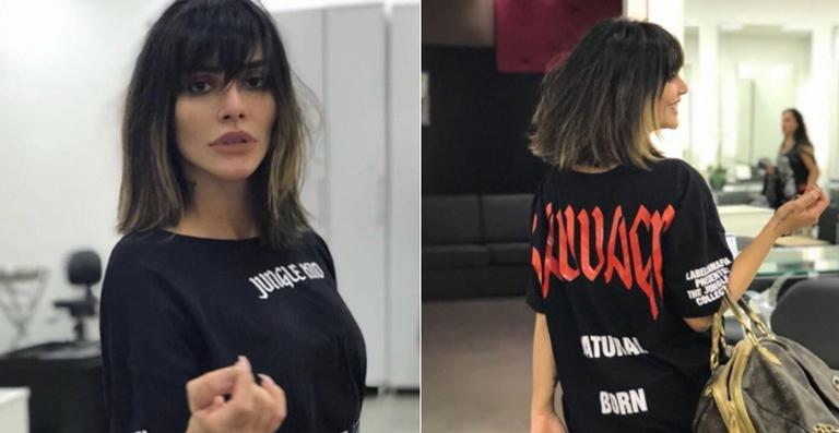 Com novo visual, Cleo Pires doa seu cabelo para ONG
