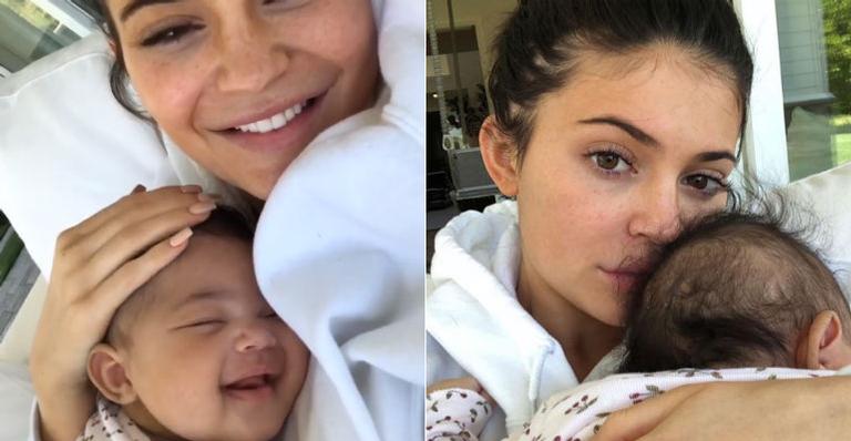 Kylie Jenner encanta a web com vídeo da filha, Stormi, sorrindo