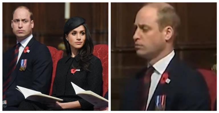 Príncipe William cochila durante memorial em Londres; veja o flagra!