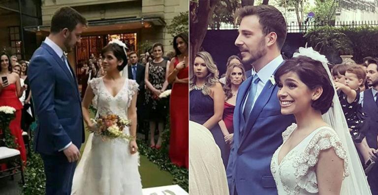 Sabrina Petraglia mostra vídeo de seu casamento religioso