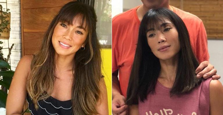 Danni Suzuki exibe seu novo corte de cabelo