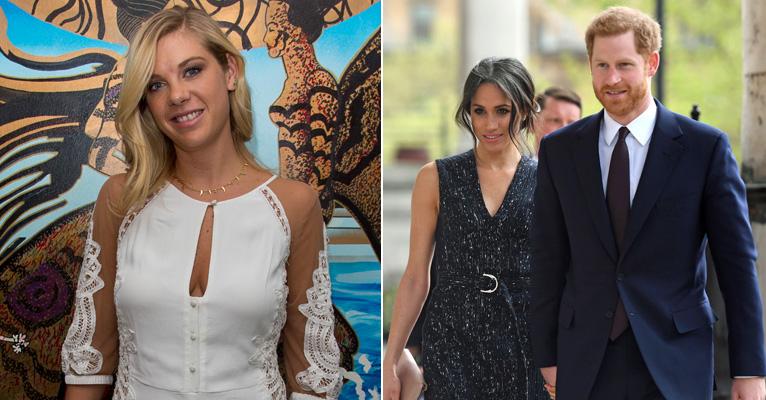 Ex-namorada do príncipe Harry troca beijos com amigo de Meghan Markle