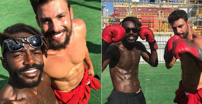 Cauã Reymond e Jonathan Azevedo caem no samba após fim de série